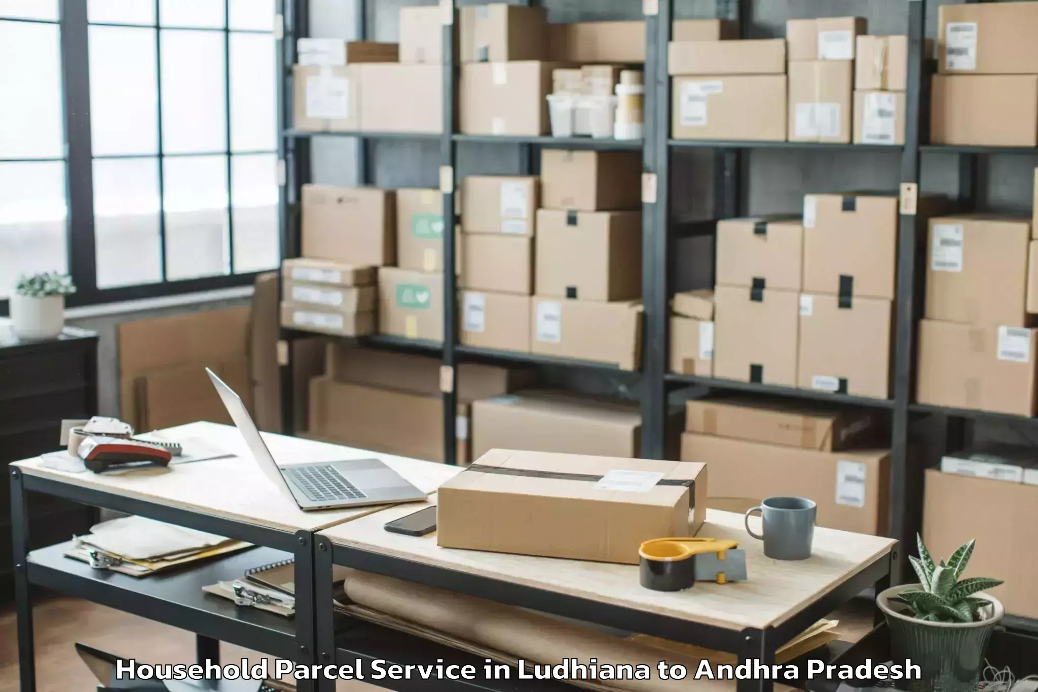 Leading Ludhiana to Kajuluru Household Parcel Provider